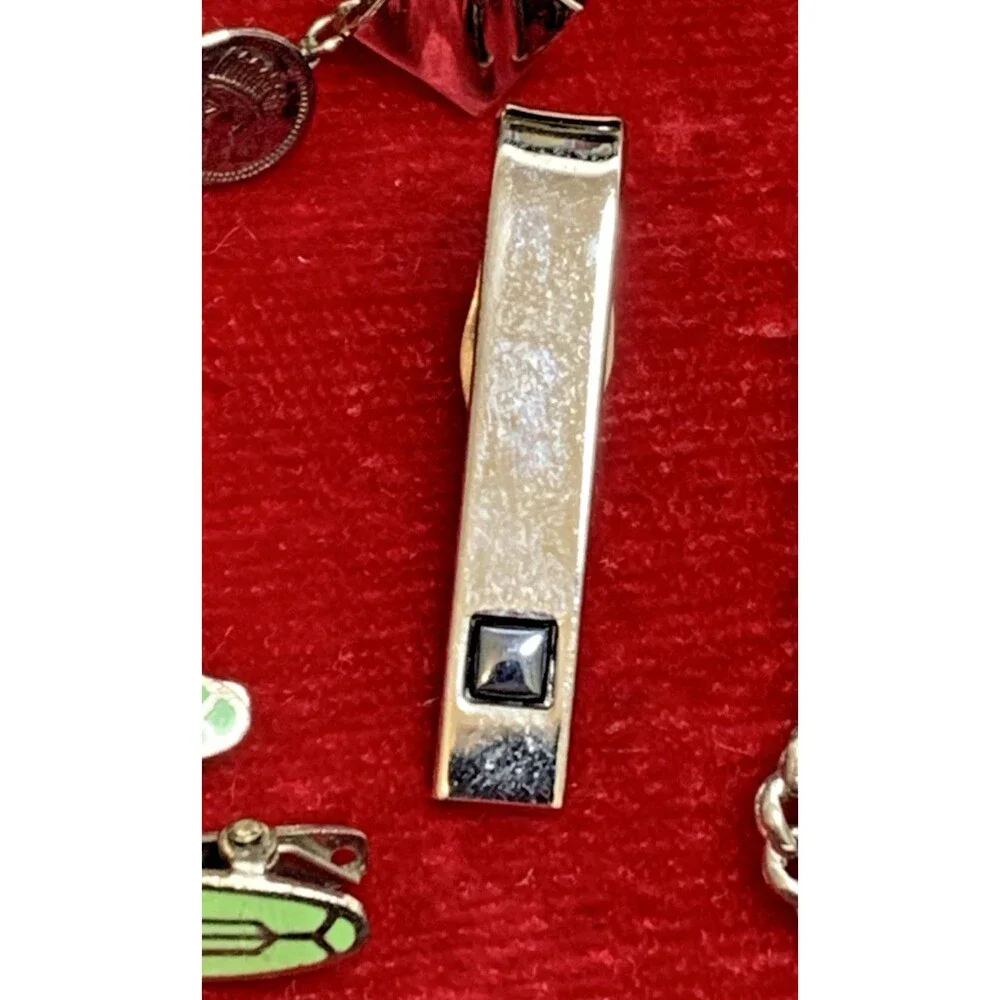 Vintage Mens Accessories Lot 18 PCs Cufflinks Tie Clips Hickok, Anson, Shields